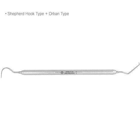 Osung 17/23 Shepherd Hook + Orban Type Dental Explorer Premium -EXD17-23. 5 pcs in Saudi Arabia