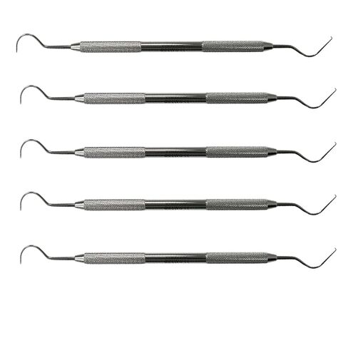 OSUNG Dental Explorer Instruments Set, Metal Handle EXD54-17H Pack of 5 in Saudi Arabia