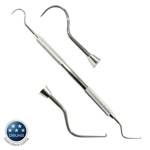 OSUNG Dental Explorer Instruments Set, Metal Handle EXD54-17H Pack of 5 in Saudi Arabia