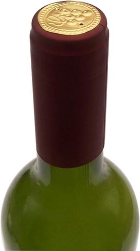 Heat Shrink Capsules, 100 Pcs Wine Brewing Caps Matte Surface Oriental Red For Professional and Home Use in Kuwait