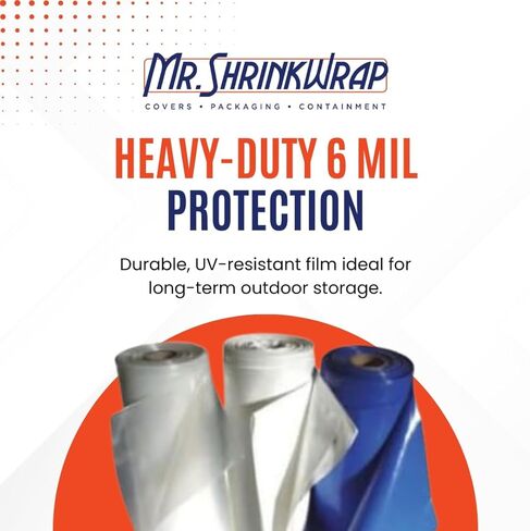 20' x 100' 6 Mil White MSW Brand Shrink Wrap in Kuwait