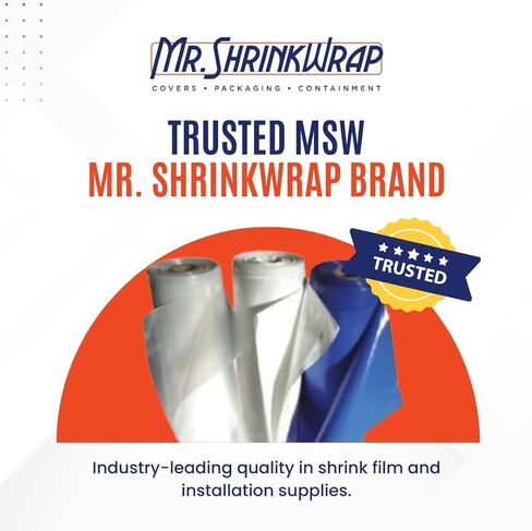 20' x 100' 6 Mil White MSW Brand Shrink Wrap in Kuwait