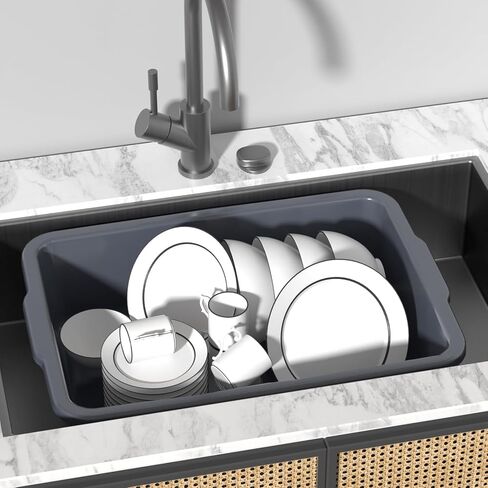 4 عبوات من صناديق الحافلات التجارية سعة 24 لترًا (6.3 جالونًا)، صناديق بلاستيكية كبيرة للمطاعم والمطبخ، باللون الرمادي in Kuwait