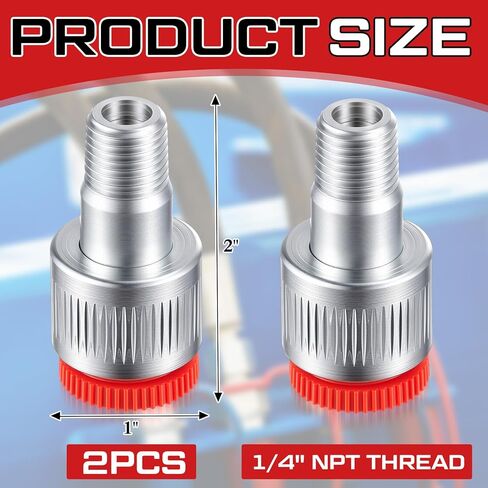 Fumete 2 Pack 1/4" Hydraulic Connect Coupler, 4 and 10 Ton Female Side Replacement Fittings, High Pressure Leak-free for Auto Body Frame Repair in Saudi Arabia