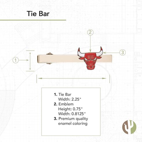 Desert Cactus Chicago Bulls Tie Bar NBA National Basketball Association Logo (Tie Bar) in Saudi Arabia