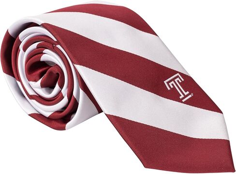 Desert Cactus Temple University Neck Tie TU Owls 100% Polyester Necktie with Logo, Officially Licensed (Style A) in Saudi Arabia