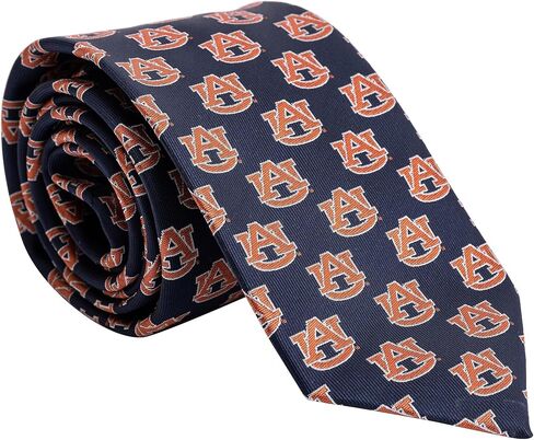 Desert Cactus Auburn University Neck Tie AU Tigers 100% Polyester Necktie with Logo, Officially Licensed (Style B) in Saudi Arabia