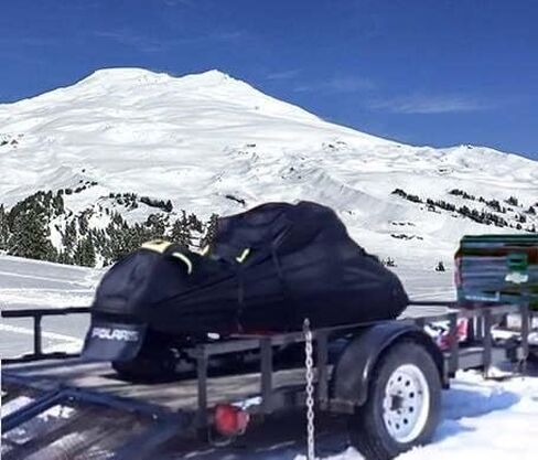 SBU Trailerable Snowmobile Snow Machine Sled Cover Compatible for Polaris INDY Trail for Model Years 1998-2001. 600 Denier Gear in Kuwait