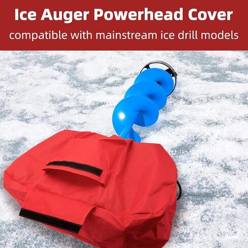 غطاء Powerhead لـ Eskimo Ice Auger، غطاء واقٍ مقاوم للماء ومقاوم للطقس لمحركات حفر الجليد، حماية متينة في الهواء الطلق، ملاءمة آمنة لصيد الأسماك في الشتاء وحصاد الجليد. in Kuwait