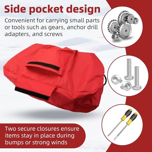 غطاء Powerhead لـ Eskimo Ice Auger، غطاء واقٍ مقاوم للماء ومقاوم للطقس لمحركات حفر الجليد، حماية متينة في الهواء الطلق، ملاءمة آمنة لصيد الأسماك في الشتاء وحصاد الجليد. in Kuwait