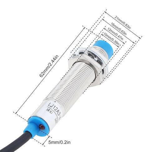 M12 Proximity Sensor Switch LJ12A3-4-Z/BX Detecting Distance NPN NO DC 6-36V 4mm Inductive Proximity Switch in Saudi Arabia