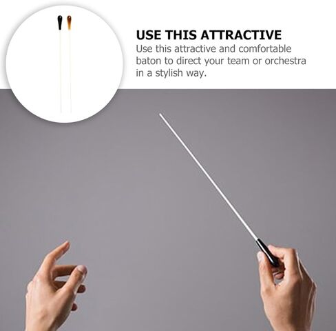 GALPADA 2Pcs Music Durable Resin Conducting Tools for Senior Marching Band Comfortable Grip Lightweight Design for Concerts and Performances in Saudi Arabia