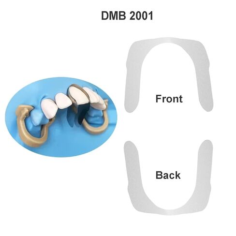 Dental Anterior Matrix Bands Metal Restoration Curvature Matrix Bands for Front Teeth Restoration Materials 30Pcs,Thickness 30μm M8 2.0 in Kuwait