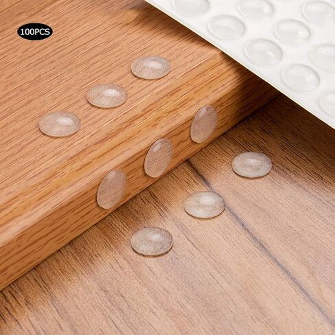 Silicone Bumpers Anti Slip Pads Highly Transparent Self Adhesive Furniture Protectors for Household Appliances and Glass Crafts Transparent 10x3mm 200Pcs in Saudi Arabia