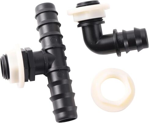 Plastic Water Tank Fittings Garden Irrigation Connector 1/2 Female Thread Locked Screw Nut Bathroom Aquarium Faucet Joint 10Pcs in Kuwait
