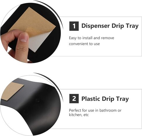 UPKOCH Soap Dispenser Drip Tray 7.00X5.11X4.33 Inch Liquid-Proof Catcher for Bathroom and Kitchen Fits All Soap Dispensers Easy to Clean and Install in Saudi Arabia
