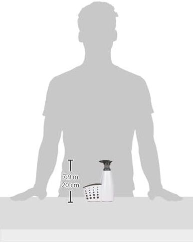 مضخة صابون المطبخ وعلبة إسفنجة من كاسبيلا سيدر، أبيض/رمادي in Kuwait