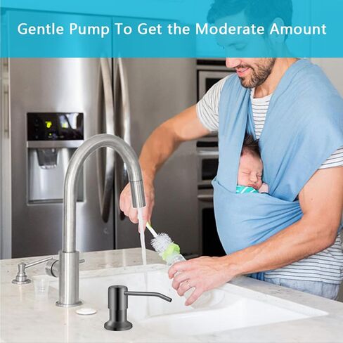 Soap Dispenser for Kitchen Sink, Kichen Sink SoapDispenser, 47" Extension Tube kit, Under Sink SoapDispenser Pump, No Need More Refills, Good Suction Power, Gray in Saudi Arabia