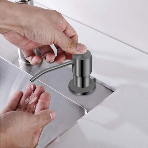 Soap Dispenser for Kitchen Sink, Kichen Sink SoapDispenser, 47" Extension Tube kit, Under Sink SoapDispenser Pump, No Need More Refills, Good Suction Power, Gray in Saudi Arabia