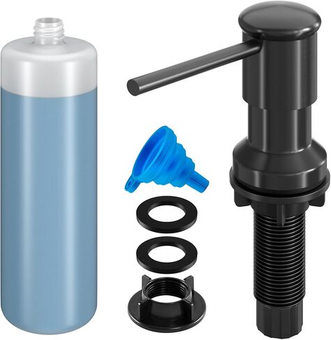 Soap Dispenser for Kitchen Sink, Kichen Sink SoapDispenser, 47" Extension Tube kit, Under Sink SoapDispenser Pump, No Need More Refills, Good Suction Power, Gray in Saudi Arabia