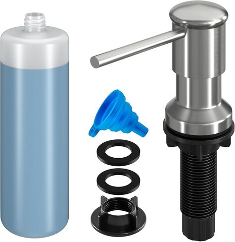 Soap Dispenser for Kitchen Sink, Kichen Sink SoapDispenser, 47" Extension Tube kit, Under Sink SoapDispenser Pump, No Need More Refills, Good Suction Power, Gray in Saudi Arabia