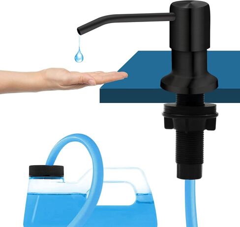 Soap Dispenser for Kitchen Sink, Kichen Sink SoapDispenser, 47" Extension Tube kit, Under Sink SoapDispenser Pump, No Need More Refills, Good Suction Power, Gray in Saudi Arabia