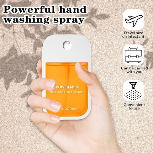 6 Pcs Hand Sanitizer Spray, Portable Power Mist Hydrating Hand Sanitizers Spray for Adults and Kids, 7.8 FL. OZ. Travel Size, 5 Scents in Kuwait