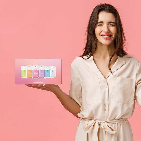 6 Pcs Hand Sanitizer Spray, Portable Power Mist Hydrating Hand Sanitizers Spray for Adults and Kids, 7.8 FL. OZ. Travel Size, 5 Scents in Kuwait