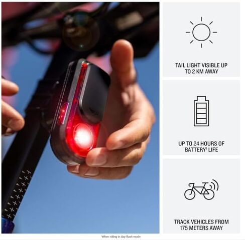 Garmin Varia RearVue 820, Advanced Rearview Radar & Tail Light, Enhanced Visibility & Awareness for Cyclists, Advanced Vehicle Tracking & Brake Light w/Wearable4U PowerBank Bundle in Saudi Arabia