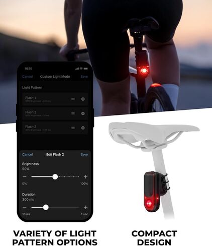 Garmin Varia RearVue 820, Advanced Rearview Radar & Tail Light, Enhanced Visibility & Awareness for Cyclists, Advanced Vehicle Tracking & Brake Light w/Wearable4U PowerBank Bundle in Saudi Arabia