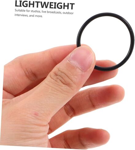 12Pcs Microphone Shock Mount Bands Elastic Anti-Vibration Rubber Rings Compatible with Condenser Microphones for Studio Recording Live Broadcasts and Outdoor Interviews in Saudi Arabia
