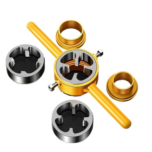 Upgraded 4/6 Point Pipe Threader - Hex Shank Electric Drill Tap for Water Pipes (Inner Hole Opener)(2pcs) in Saudi Arabia