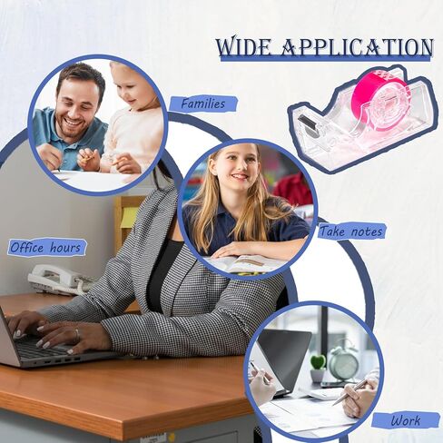 6 شريط تظليل قابل للإزالة مع موزع، شريط ملون شفاف مقاس 0.7 بوصة × 288 بوصة مع موزع صغير قابل لإعادة الملء، أشرطة غير مرئية للمكتب والمنزل والمدرسة (مجموعة واحدة) in Kuwait