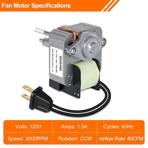 Upgraded Bathroom Exhaust Fan Motor and Blade Kit, 80 CFM High Airflow Quiet Replacement – Compatible with AS50 AS54 AS60 AS70 ASF50 ASLC50 ASLC50FL ASF70 ASLC70 in Kuwait