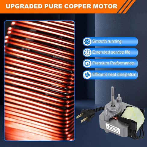 Upgraded Bathroom Exhaust Fan Motor and Blade Kit, 80 CFM High Airflow Quiet Replacement – Compatible with AS50 AS54 AS60 AS70 ASF50 ASLC50 ASLC50FL ASF70 ASLC70 in Kuwait