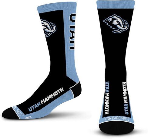 For Bare Feet NHL UTAH MAMMOTH MVP Crew Sock Team Color Large in Saudi Arabia