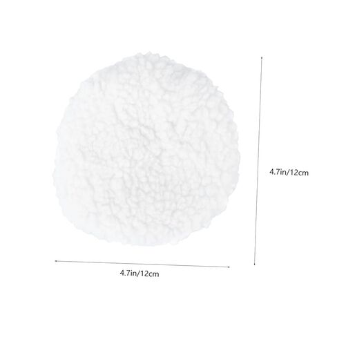Alipis 5pcs Polishing Bonnets Pads Wax Applicator for Car Detailing White Microfiber Buffing Pad for Scratch Removal and Waxing in Saudi Arabia