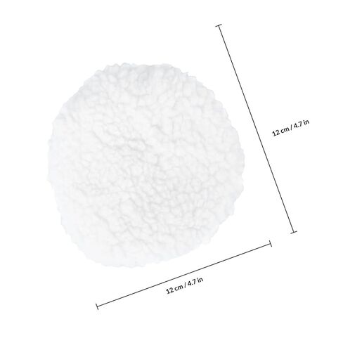 Alipis 5pcs Polishing Bonnets Pads Wax Applicator for Car Detailing White Microfiber Buffing Pad for Scratch Removal and Waxing in Saudi Arabia