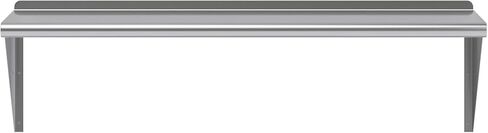 رف تثبيت على الحائط من الفولاذ المقاوم للصدأ شديد التحمل من KPS - 16 بوصة × 48 بوصة | معتمد من NSF | رف حائط تجاري للمطبخ، المرآب، غرفة المرافق in Kuwait