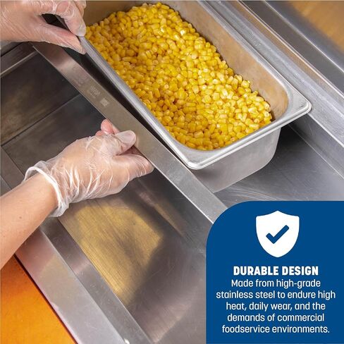 منتجات Carlisle FoodService Products Durapan الفولاذ المقاوم للصدأ 20.5 بوصة محول طاولة بخار فندق عموم محول بار للمطابخ التجارية والبوفيهات، فضي in Saudi Arabia