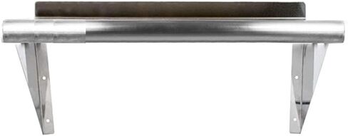 رف تثبيت على الحائط من الفولاذ المقاوم للصدأ شديد التحمل من KPS - 16 بوصة × 36 بوصة | معتمد من NSF | رف حائط تجاري للمطبخ، المطعم، المرآب، غرفة المرافق in Kuwait