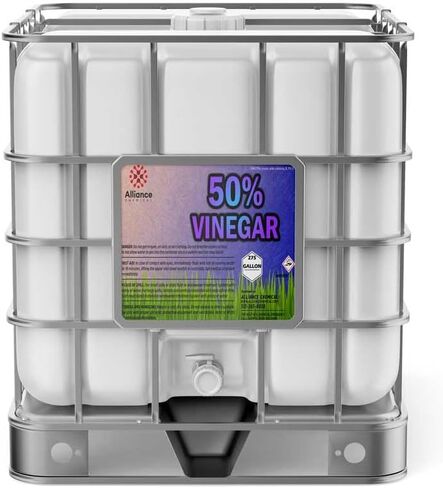 تحالف الكيميائي 50 ٪ من الخل - 55 جالون أسطوانة - القوة الصناعية للتنظيف والمزيد in Kuwait