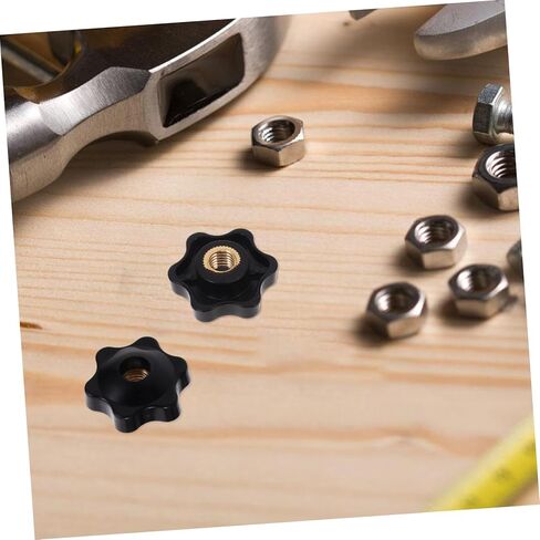 OUNONA 10pcs Plastic Adjustable Knob Ergonomic Grip Handle Nut for Machinery Wear-Resistant Thumb Knob Design for Woodworking and Electronics in Saudi Arabia
