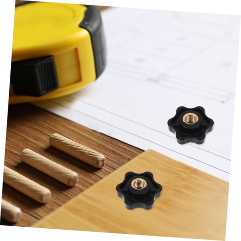 OUNONA 10pcs Plastic Adjustable Knob Ergonomic Grip Handle Nut for Machinery Wear-Resistant Thumb Knob Design for Woodworking and Electronics in Saudi Arabia