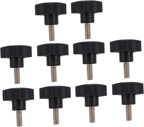 10pcs Plum Blossom Rubber Head Nut Assorted Screw Knobs Clamping Tightening Screw for Machinery Latche in Saudi Arabia