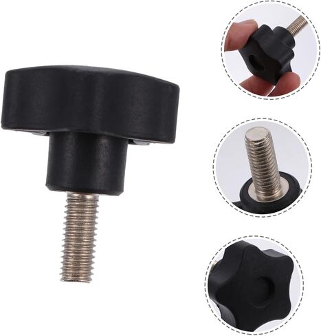10pcs Plum Blossom Rubber Head Nut Assorted Screw Knobs Clamping Tightening Screw for Machinery Latche in Saudi Arabia
