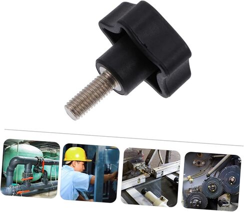 10pcs Plum Blossom Rubber Head Nut Assorted Screw Knobs Clamping Tightening Screw for Machinery Latche in Saudi Arabia