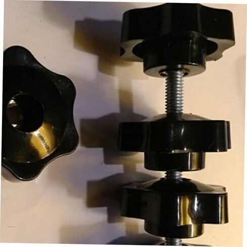 12pcs Plum Blossom Thumb Nut Knurled Knobs Brushed Copper Core Ergonomic Grip for Equipment in Saudi Arabia