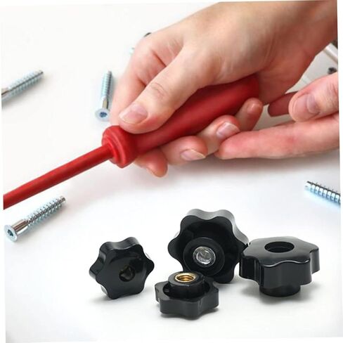 12pcs Plum Blossom Thumb Nut Knurled Knobs Brushed Copper Core Ergonomic Grip for Equipment in Saudi Arabia
