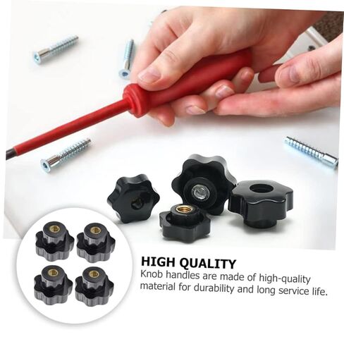 12pcs Plum Blossom Thumb Nut Knurled Knobs Brushed Copper Core Ergonomic Grip for Equipment in Saudi Arabia